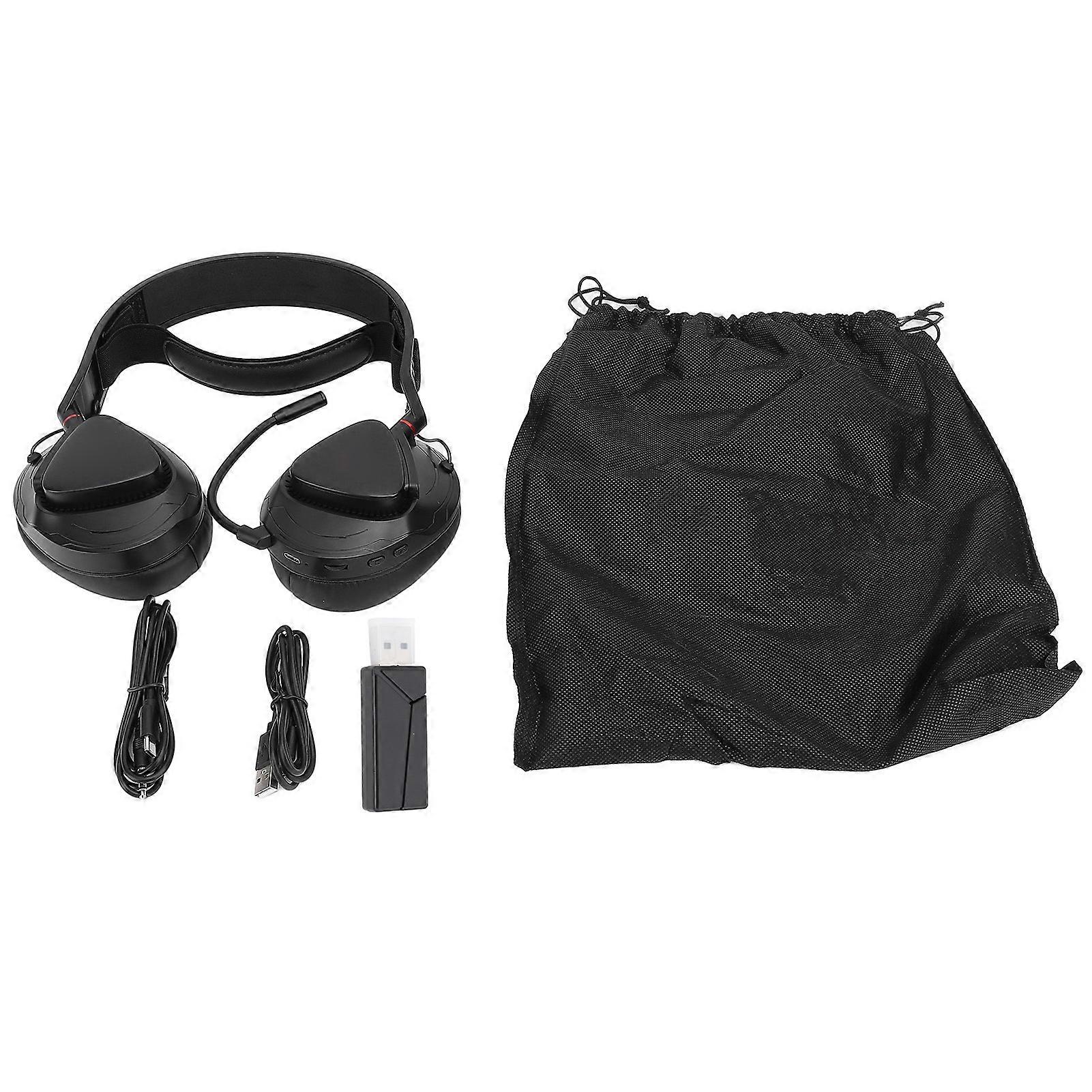 Wired Gaming Headset with 2.4G Receiver Bluetooth 4 Modes Adjustable Lightweight Design