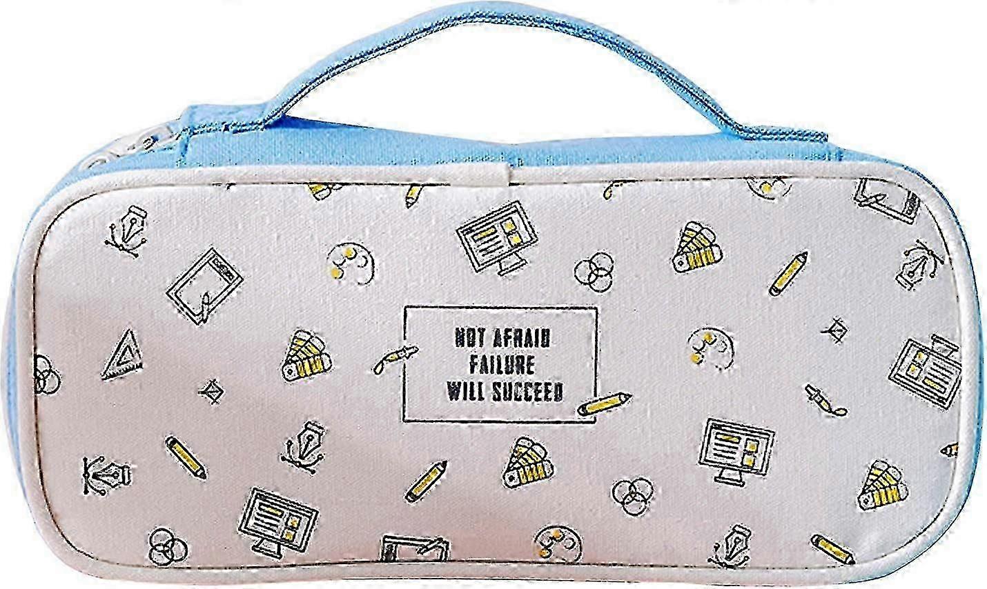 Large Capacity Pencil Case with Compartments for Organizing Stationery and Markers