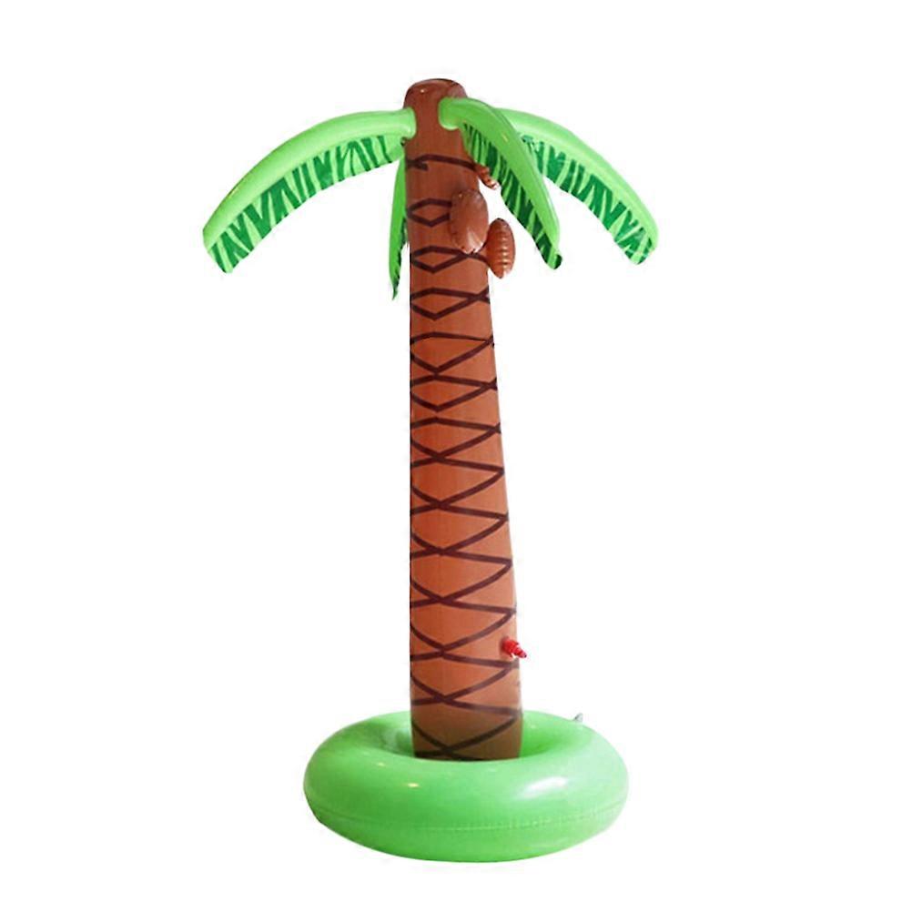 Inflatable Water Spray Coconut Tree for Outdoor Fun Lawn Watering Game Lightweight Summer Beach Play Cartoon Design Imagination Activity Accessory