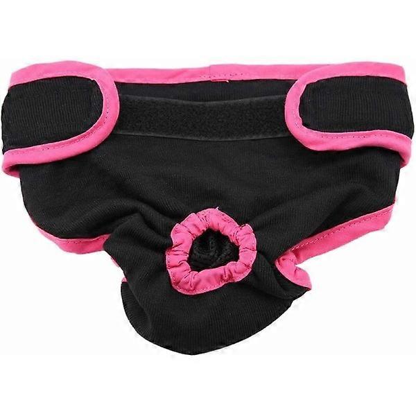 Black Size S Reusable Dog Diapers Physiological Pants