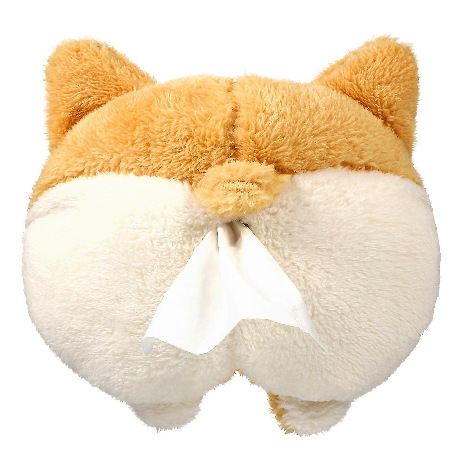 Unique Car Accessory with Tissue Dispenser, Stylish Corgi Design for Everyday Use