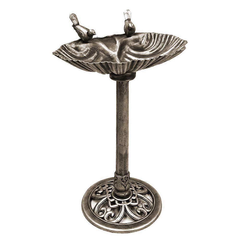 Bird Drinking Trough Bronze Shell Design, Country House Style, Model 315078, Garden Patio Decoration