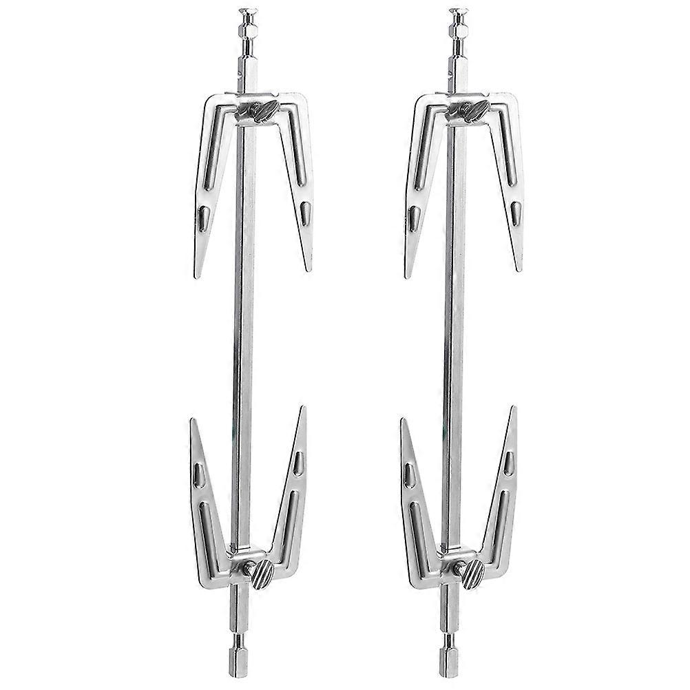 2Pcs Rotating BBQ Forks for Professional Grilling and Rotisserie Meat