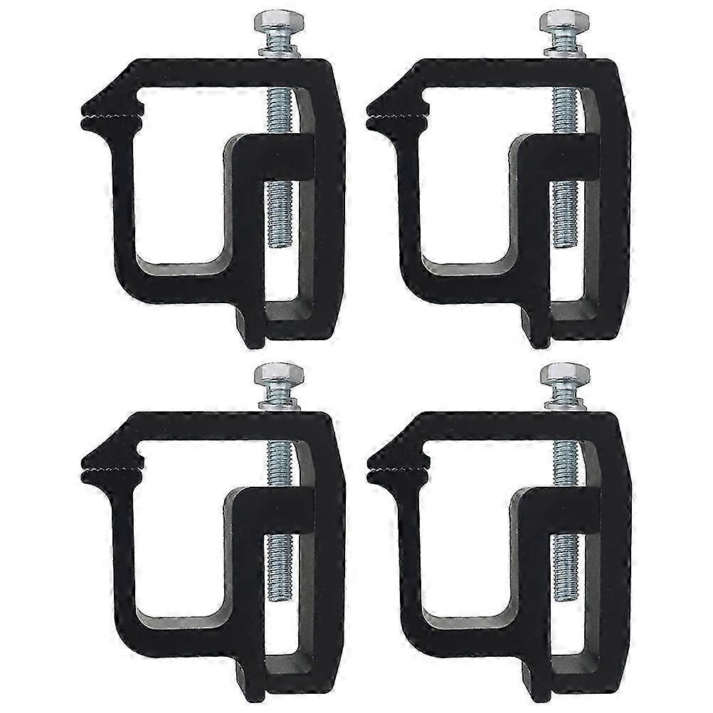 4 adet Siyah Kamyon Kapağı Montaj Kelepçeleri 8.5x7.85x3 cm Camper Shell ve Merdiven Rafı için
