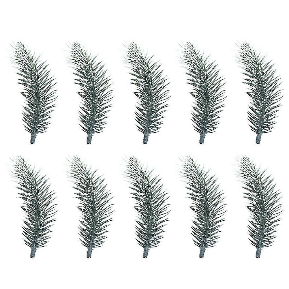 Pine Needles For Crafts Decorative Pine Picks Green 14X5cm Plastic Pine Sticks For Home And Office 20Pcs
