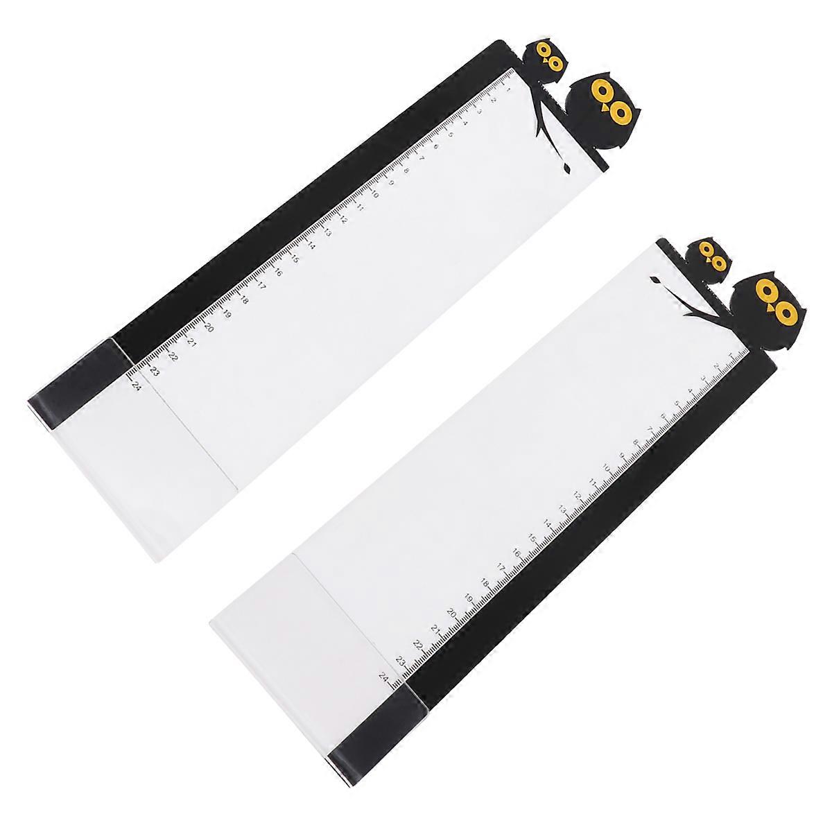 Monitor Accessories For Office Creative Owl Patterns Message Memo Panel 32x8x2cm Plastic Organize Memos 2Pcs