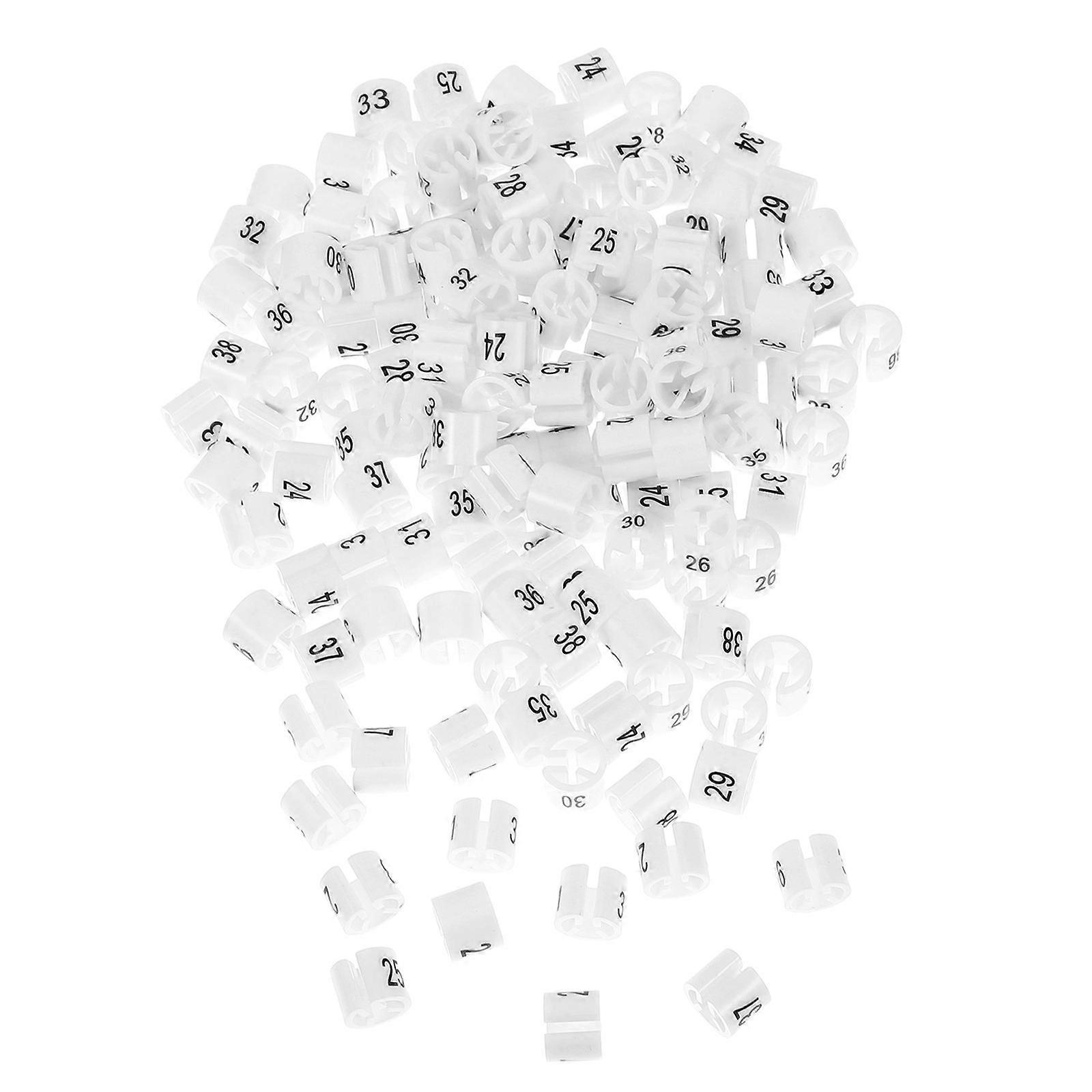 Size Marker Tag Plastic Hanger Markers Wardrobe Organization Round Accurate Marking 150Pcs