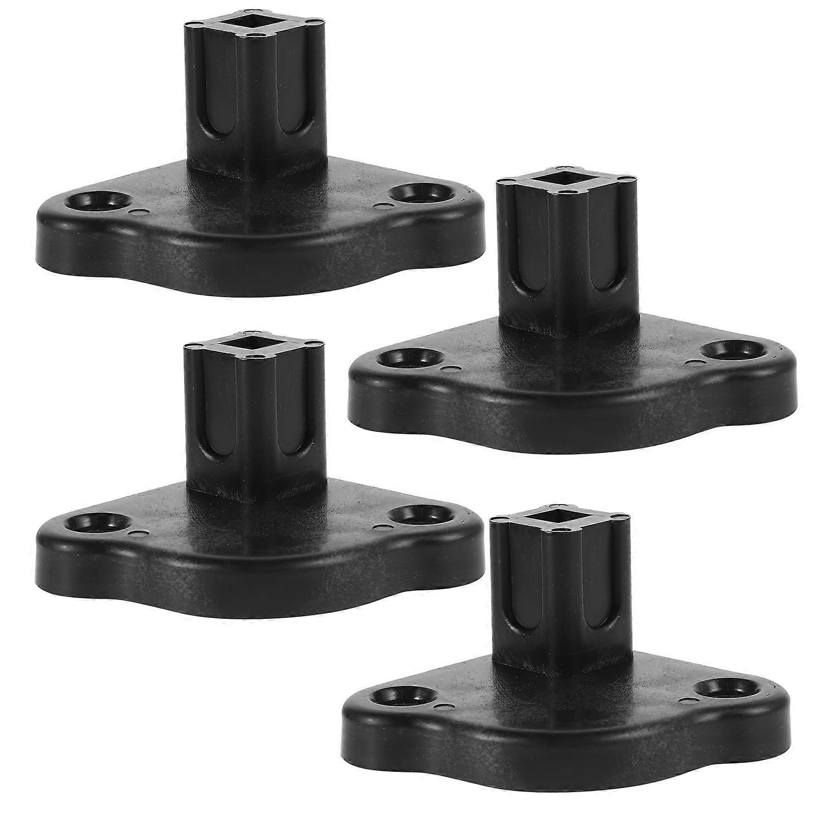 Support d’auvent RV Support robuste Base inférieure pour tente de camping Support de support Noir 8.50X7.20X4.00CM Installation rapide