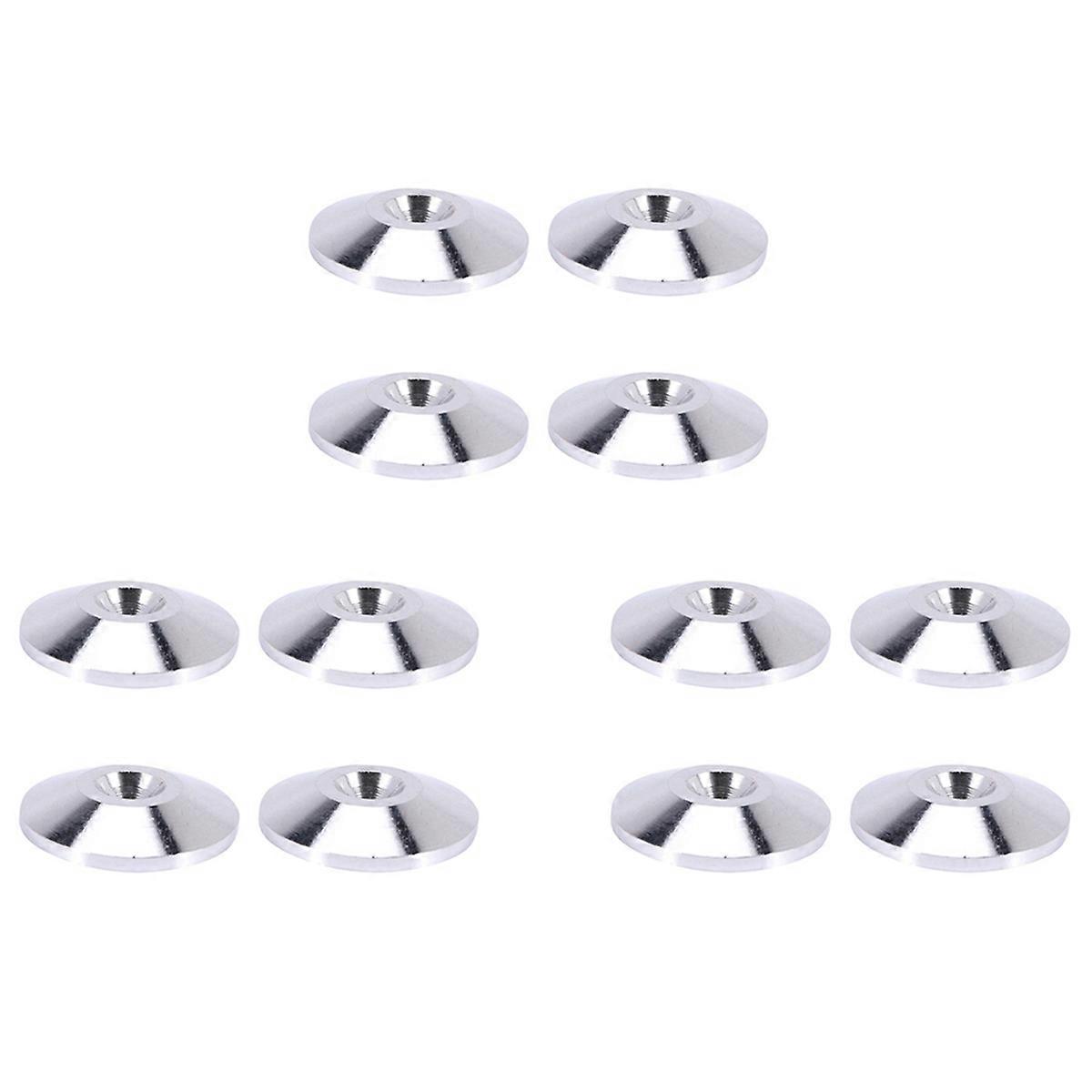 4 Pcs Speaker Pure Copper Spikes Pads(Silver)