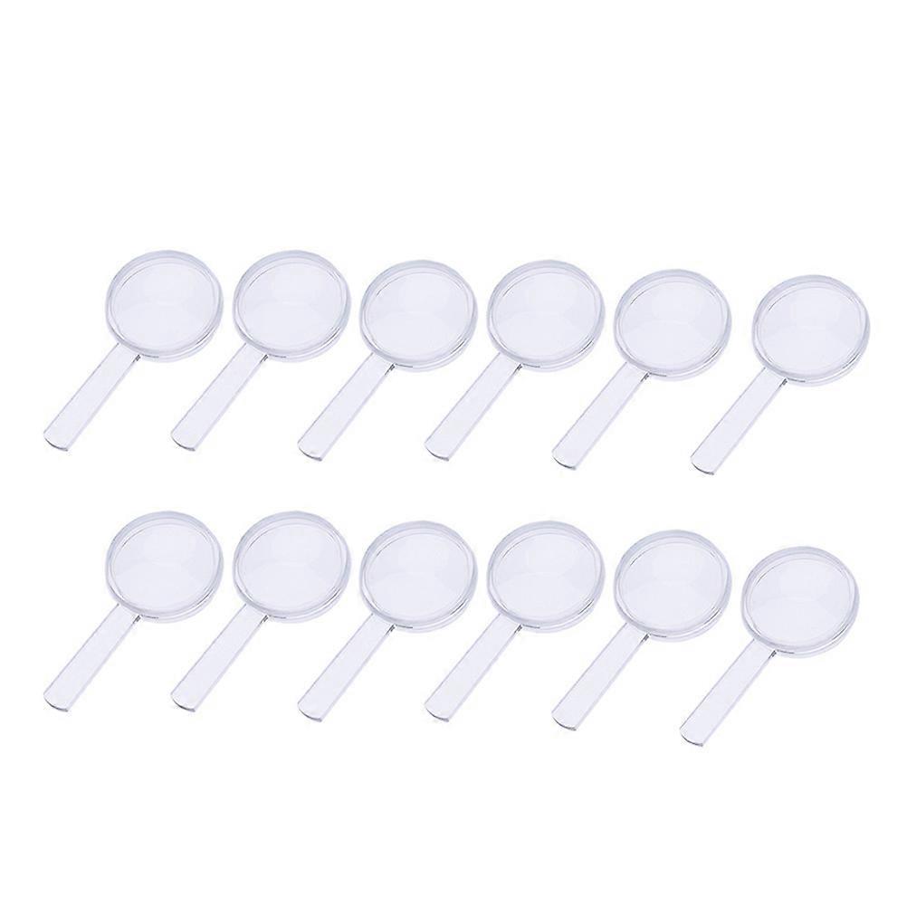 Children Magnifier Mini Plastic Handheld Magnification Glasses For Kids 12Set