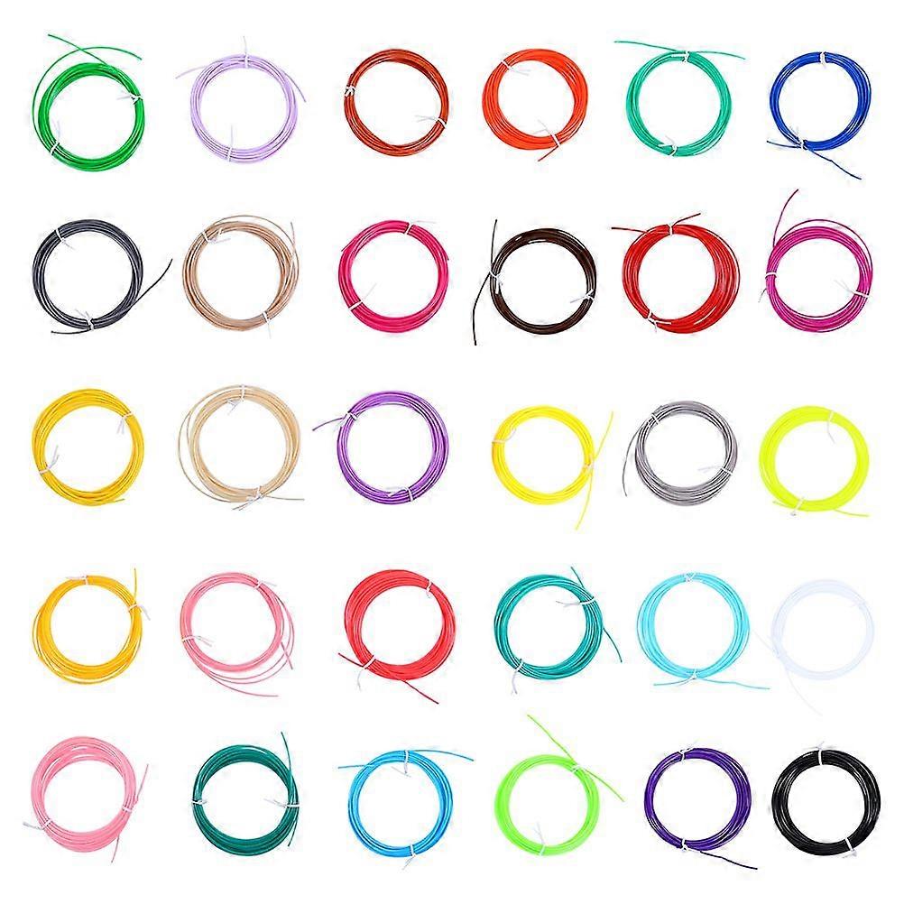 30pcs Multifunction 3D Pen Refilled Filament 3D Printing Pen Consumable Material