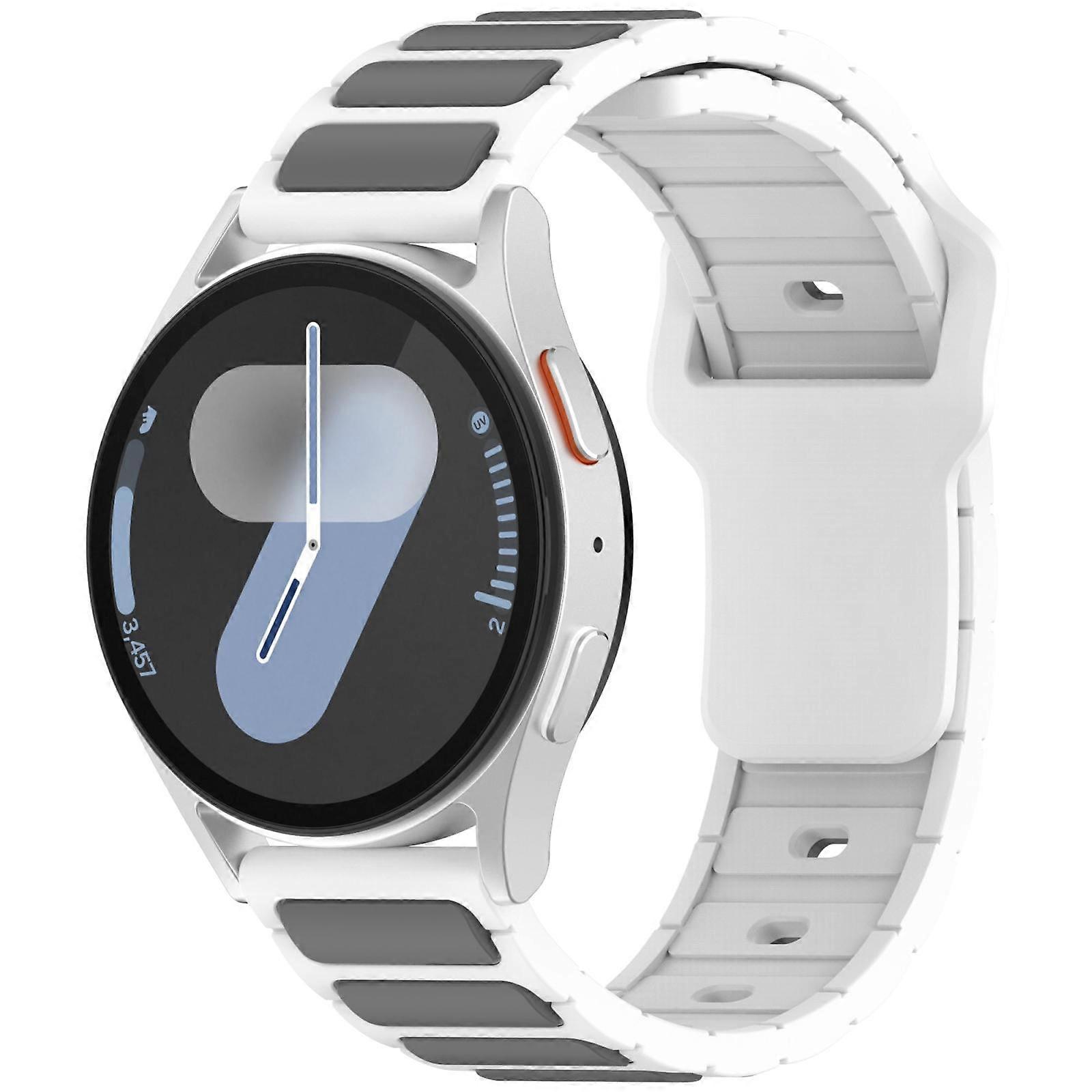 I-Shaped Dual Color Silicone Watch Band 18mm