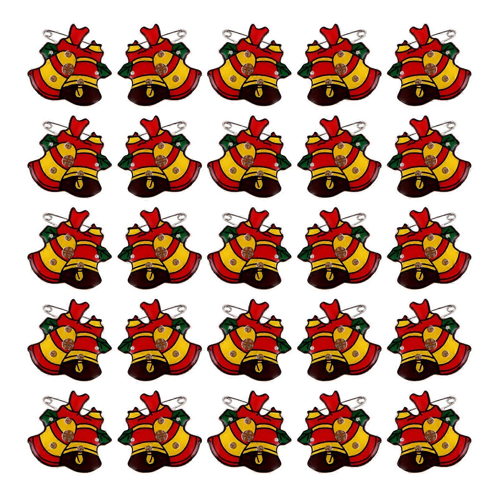 Theme Party Luminous Badge 25Set Plastic Glowing 2.5x2 Cm