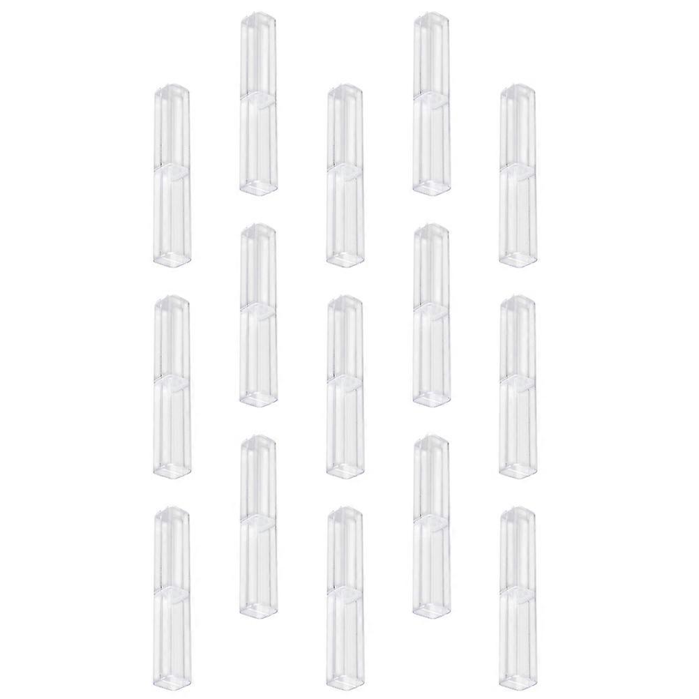 15pcs Clear Pen Case Ballpoint Gift Box Pen Storage Gel Pen Container