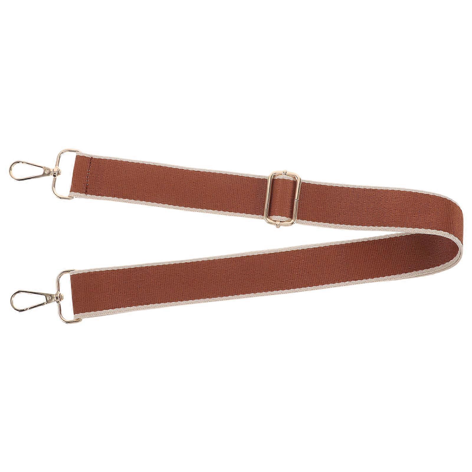 Casual Shoulder Strap Crossbody Bag Strap Brown Rectangular Nylon Zinc Alloy 1Pcs