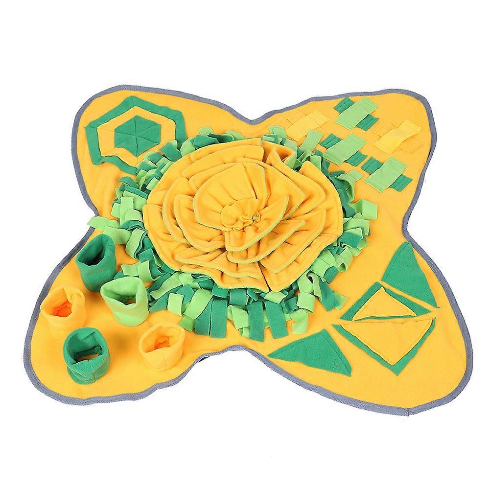 Plush Fabric Pet Dog Cat Foraging Finding Food Sniffing Training Teaching Pad Mat Supply