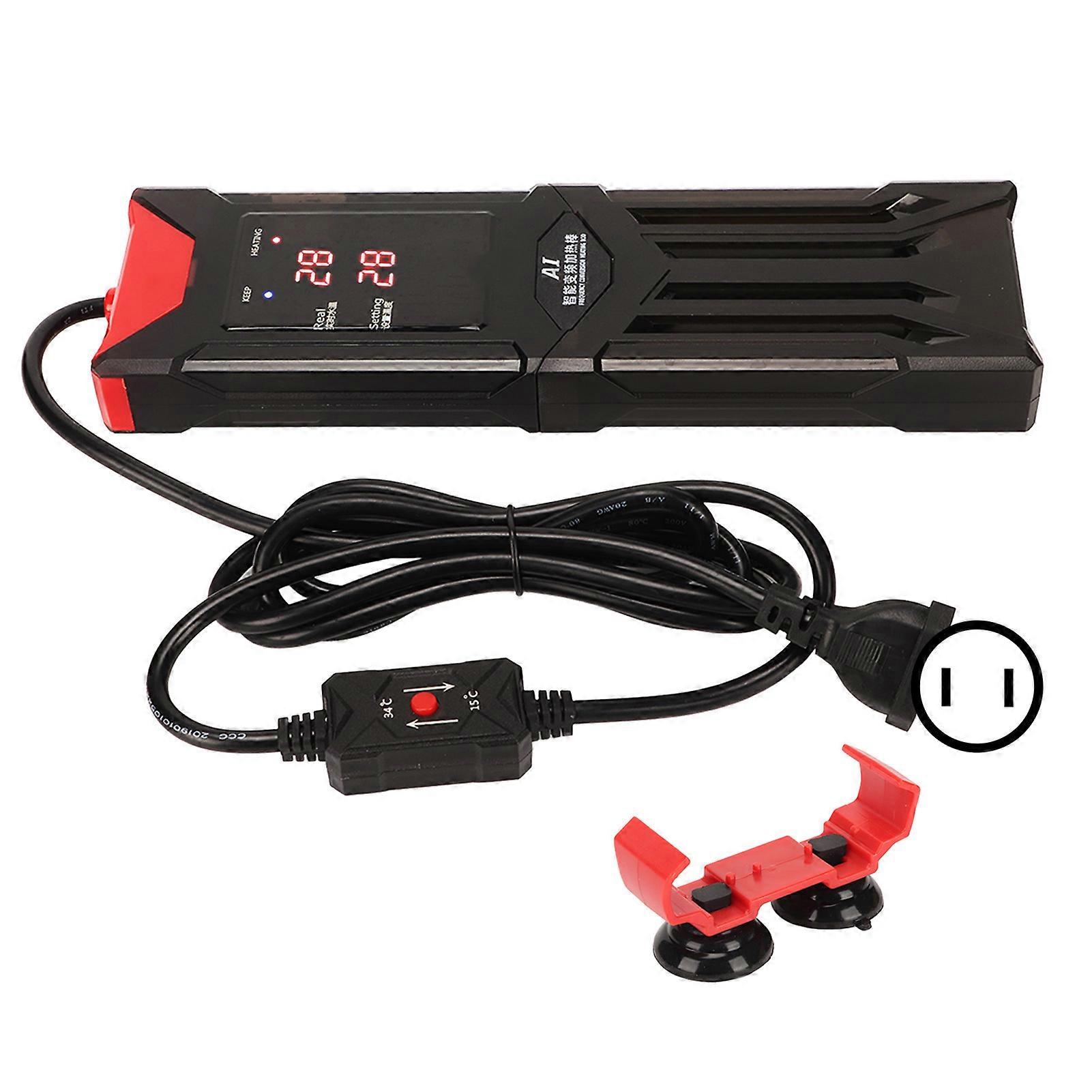 Aquarium Heater Frequency Conversion Auto Thermostat Intelligent Submersible Fish Tank Heating Rod US Plug 110V 1200W