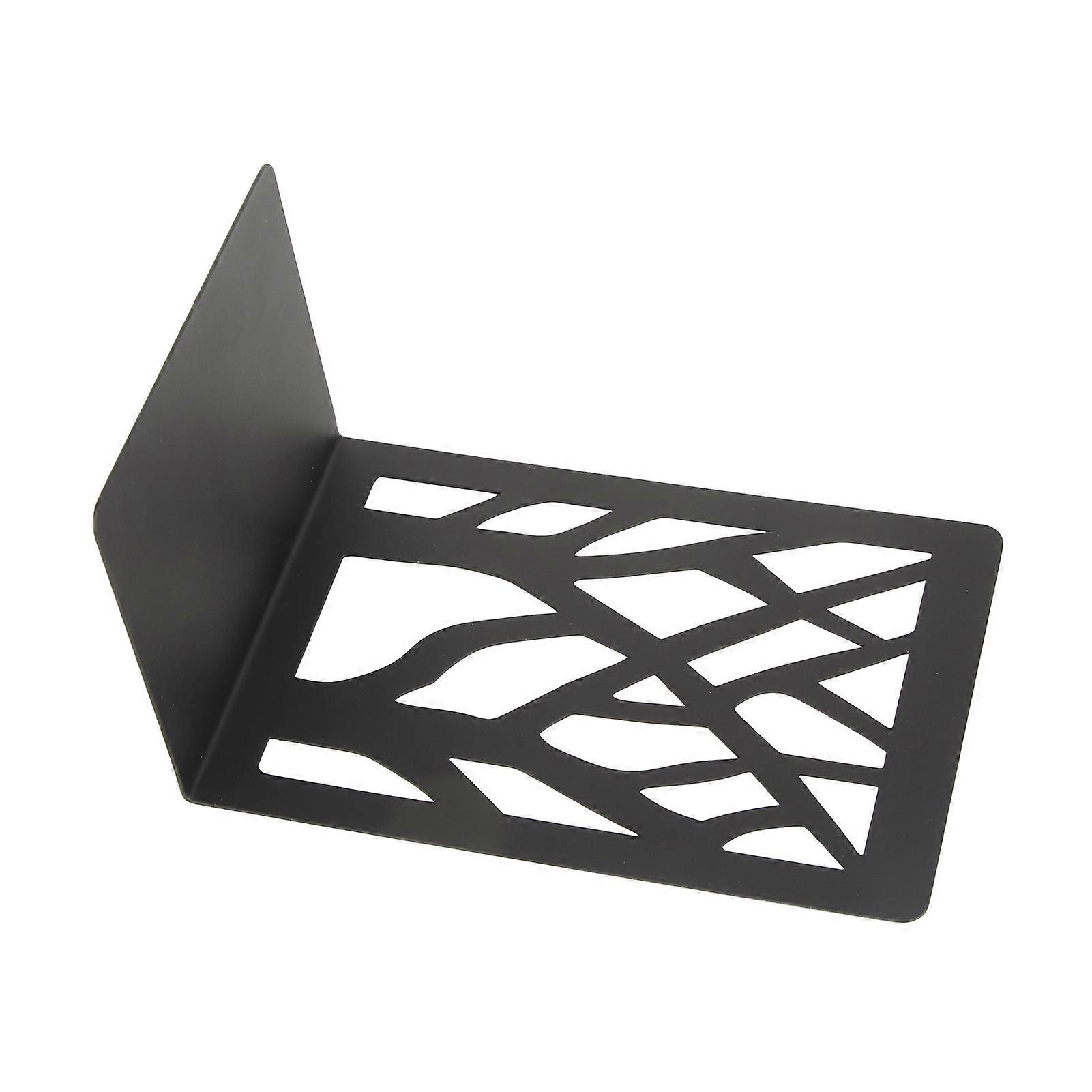 4Pcs Bookends Metal Desk Book Ends Simple Decorative Stopper Easy Storage Bracket 