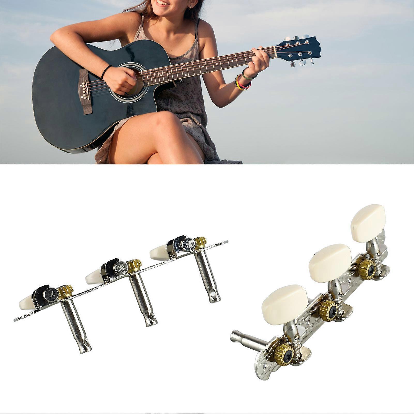 2st Gitarr Sträng Stämskruvar Tangenter Trippel Klassisk Akustisk Maskinhuvud Stämskruvar Tillbehör 