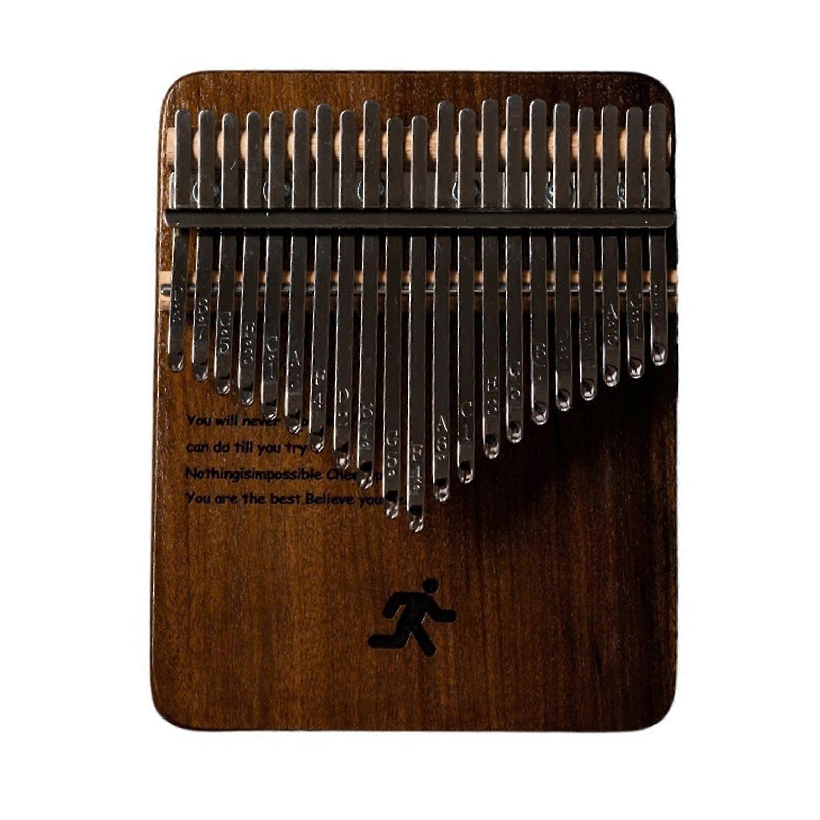 Kalimba Thumb Piano 21 Keys Walnut Finger Piano Instrument with Adjustable Tuning and Clear Sound Quality