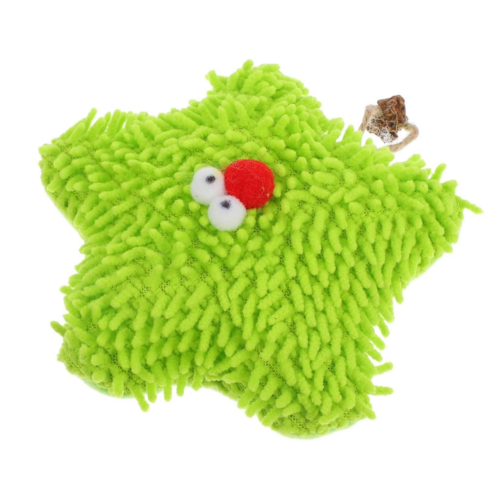 Cat Plush Toy Chew Toy for Cats and Dogs, Crystal Velvet Material, Light Green, Soft Puppy Chewer, Ideal for Playtime