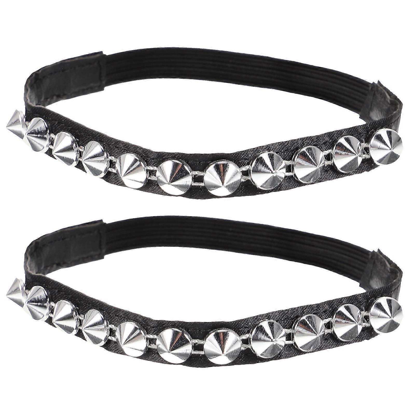 Stylish Heel Strap for High Heels   Secure Fit Shoe Band with Studs for Punk Style & Daily Wear