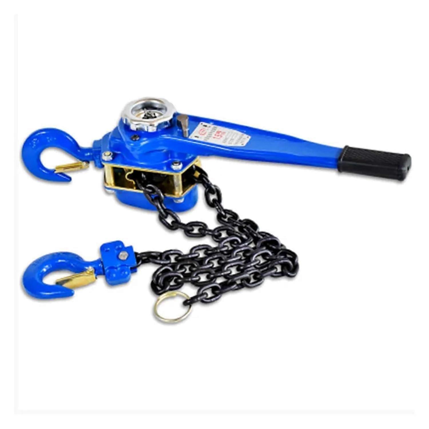 Manual hand winch, 0.75 to 1 ton capacity, portable tensioner for small trailers and overhead applications 1 0.75 T6 M