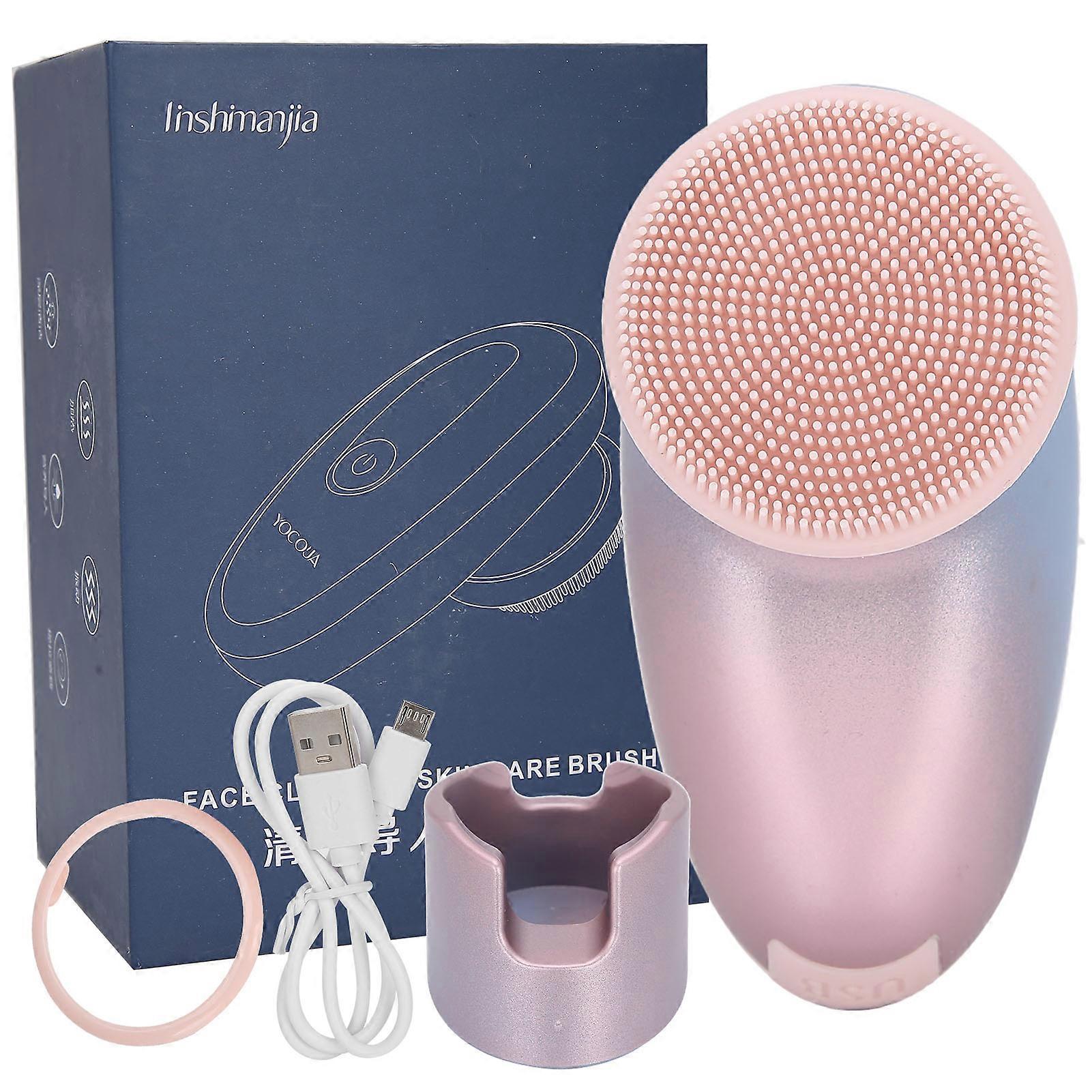 MultiFunctional Vibration Face Cleaner Gradient Pink Blue