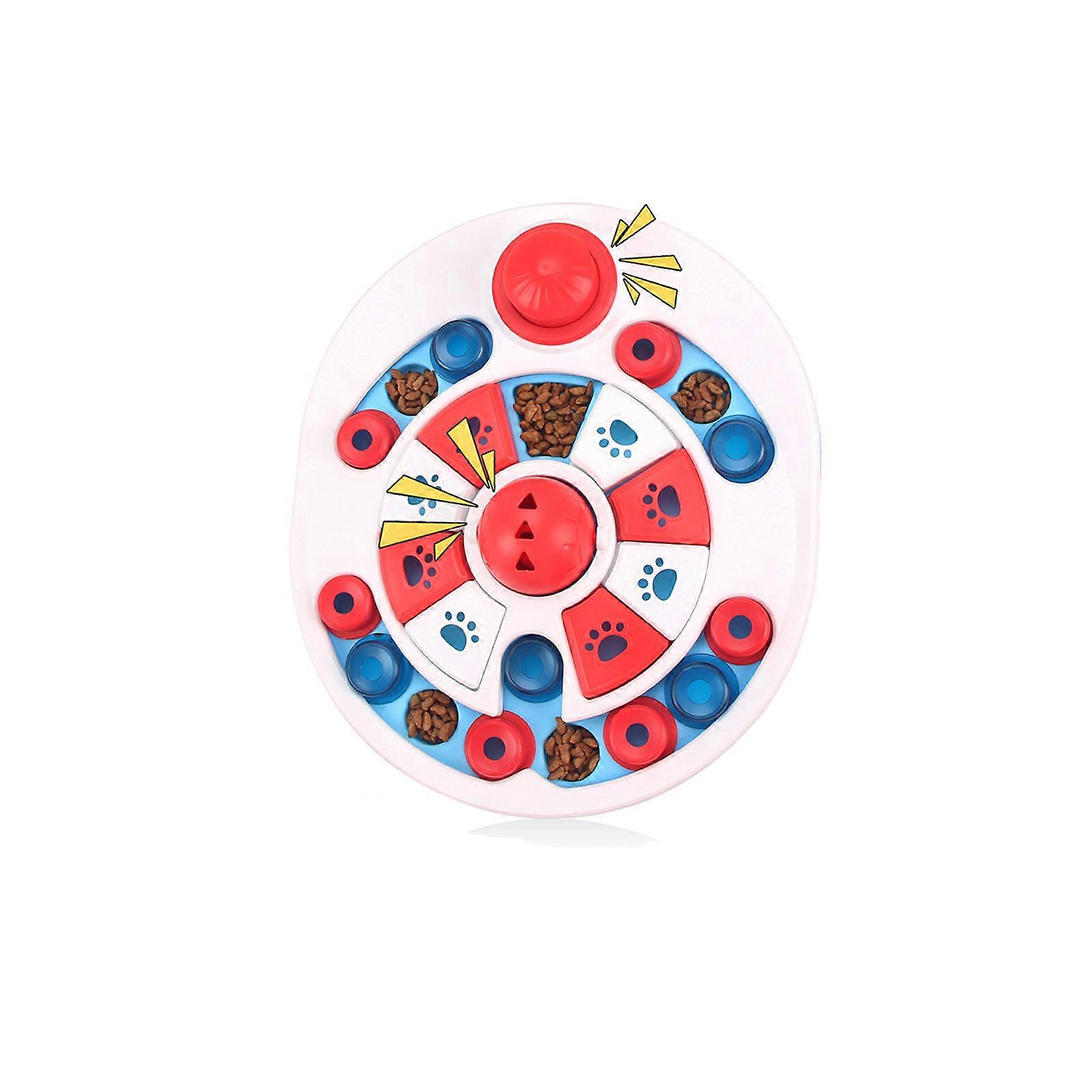 Durability Slow Feeders Bowl Regulable Dog Slow Feeders Comfortable Cats Bowl for Slow Eating Red and blue