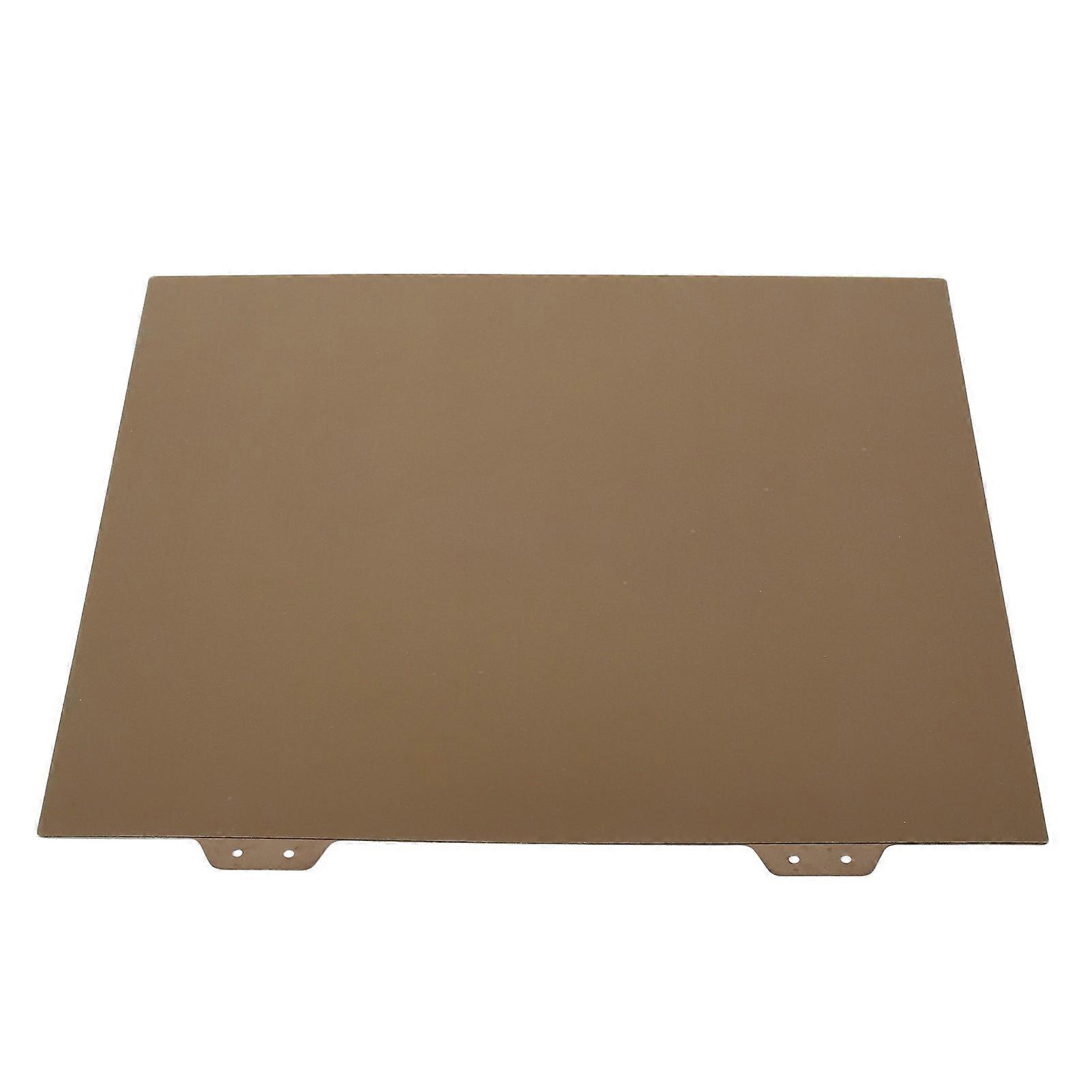 Spring Steel Sheet Double Sided PEI Gold Powder Flexible Build Plate for 3D Printing 355x355mm
