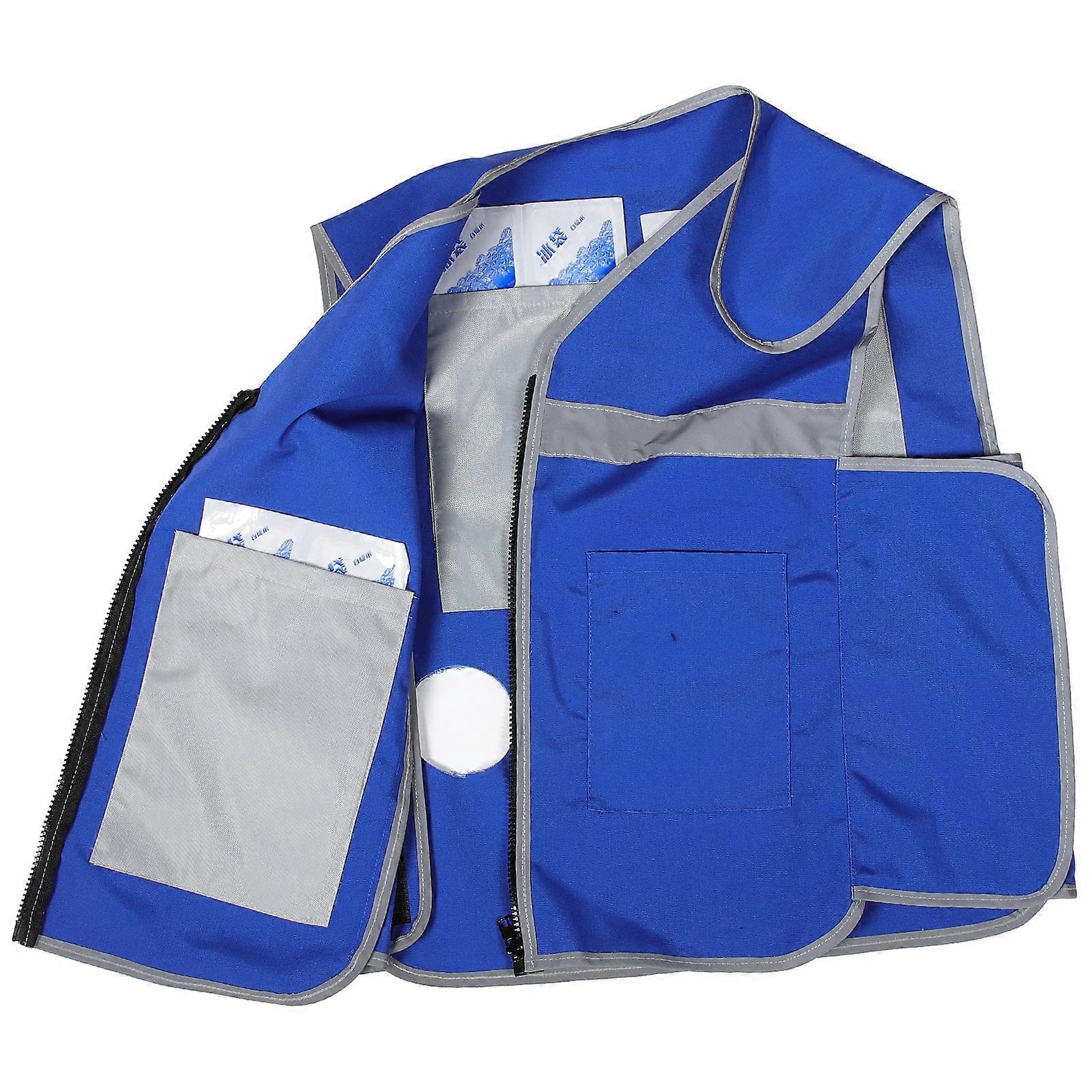 Cooling Vests For Men With Ice Packets Summer Cooling Large Size Design 60x45cm 1 Set