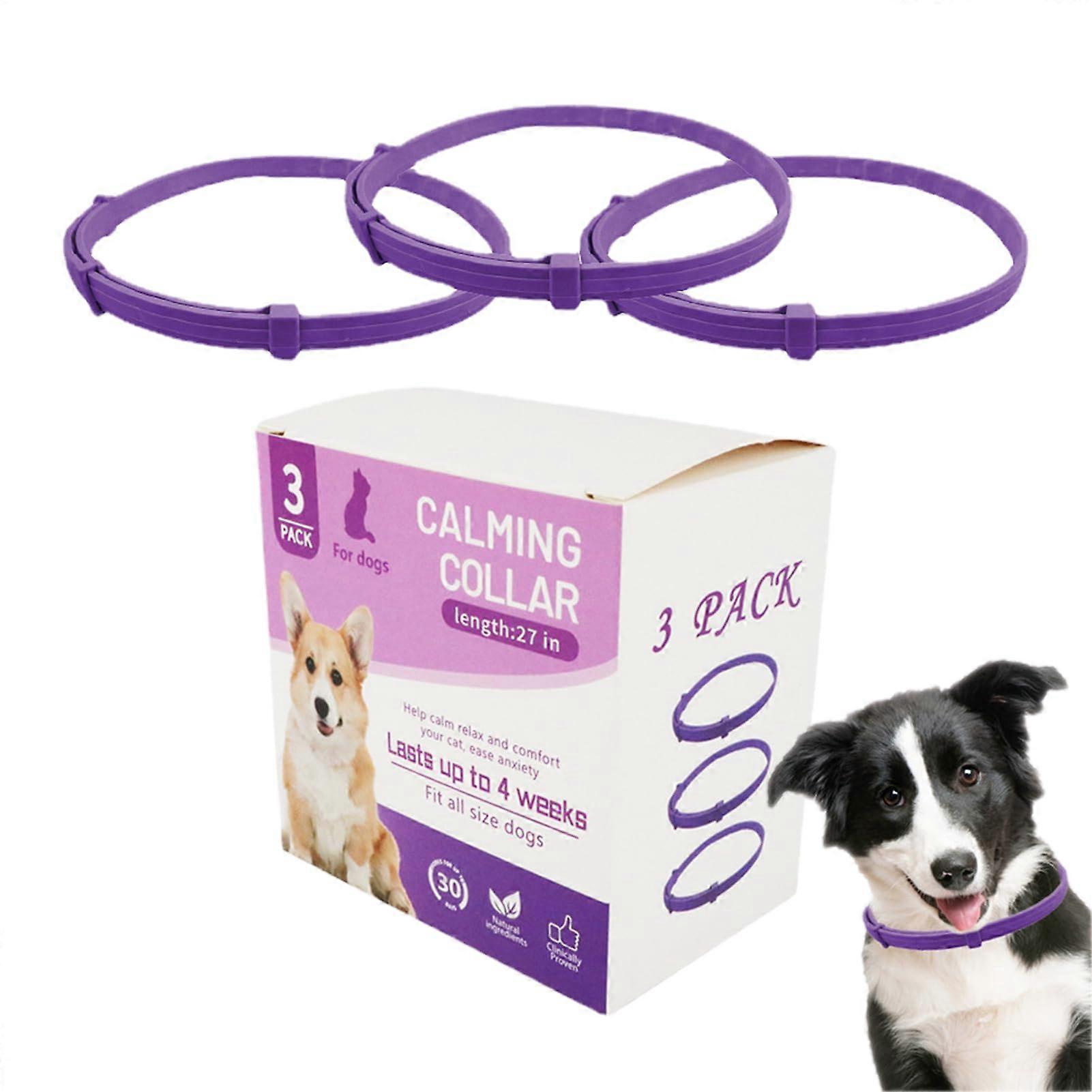 Cat Collar Calming Pheromone Collar, Adjustable, For Cats And Dogs, 3-Piece Set