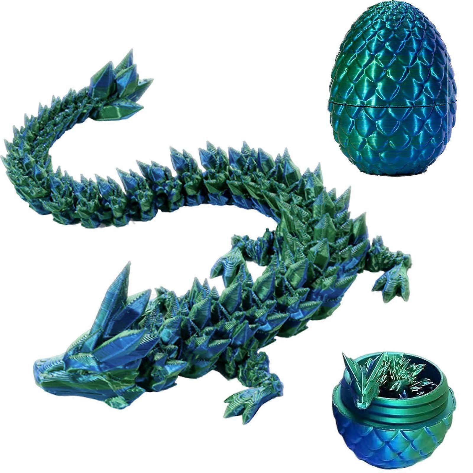 3D Dragon in Egg 3D Printed Dragon Egg Toy for Fantasy Enthusiasts Dragon Egg Model