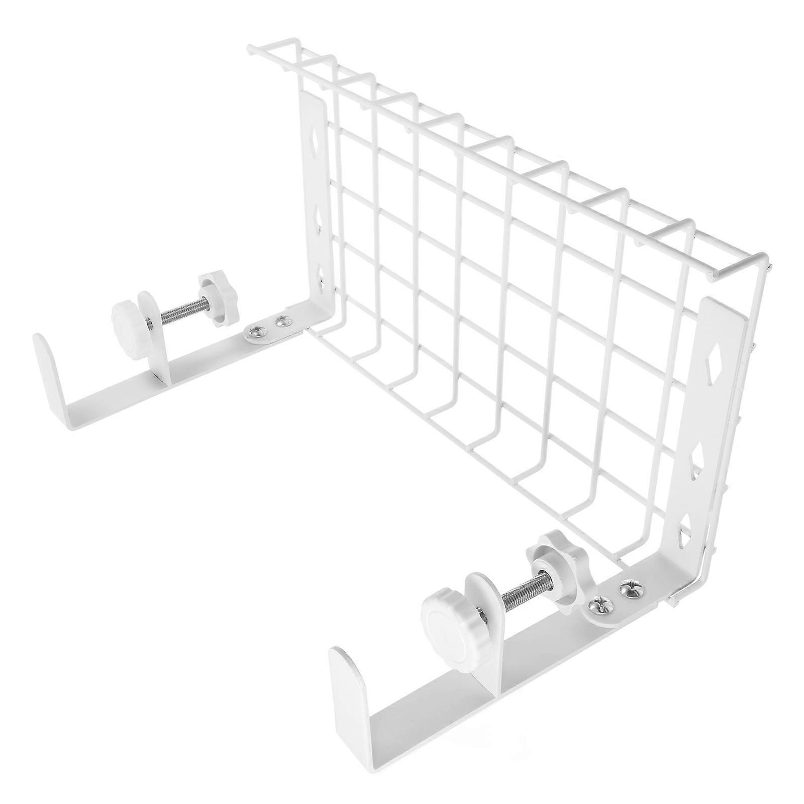 Cable Storage Tray Under The Table Wire Organizer For Gamers Rectangular Shape Modern Style Protect Desk Surface 1Set