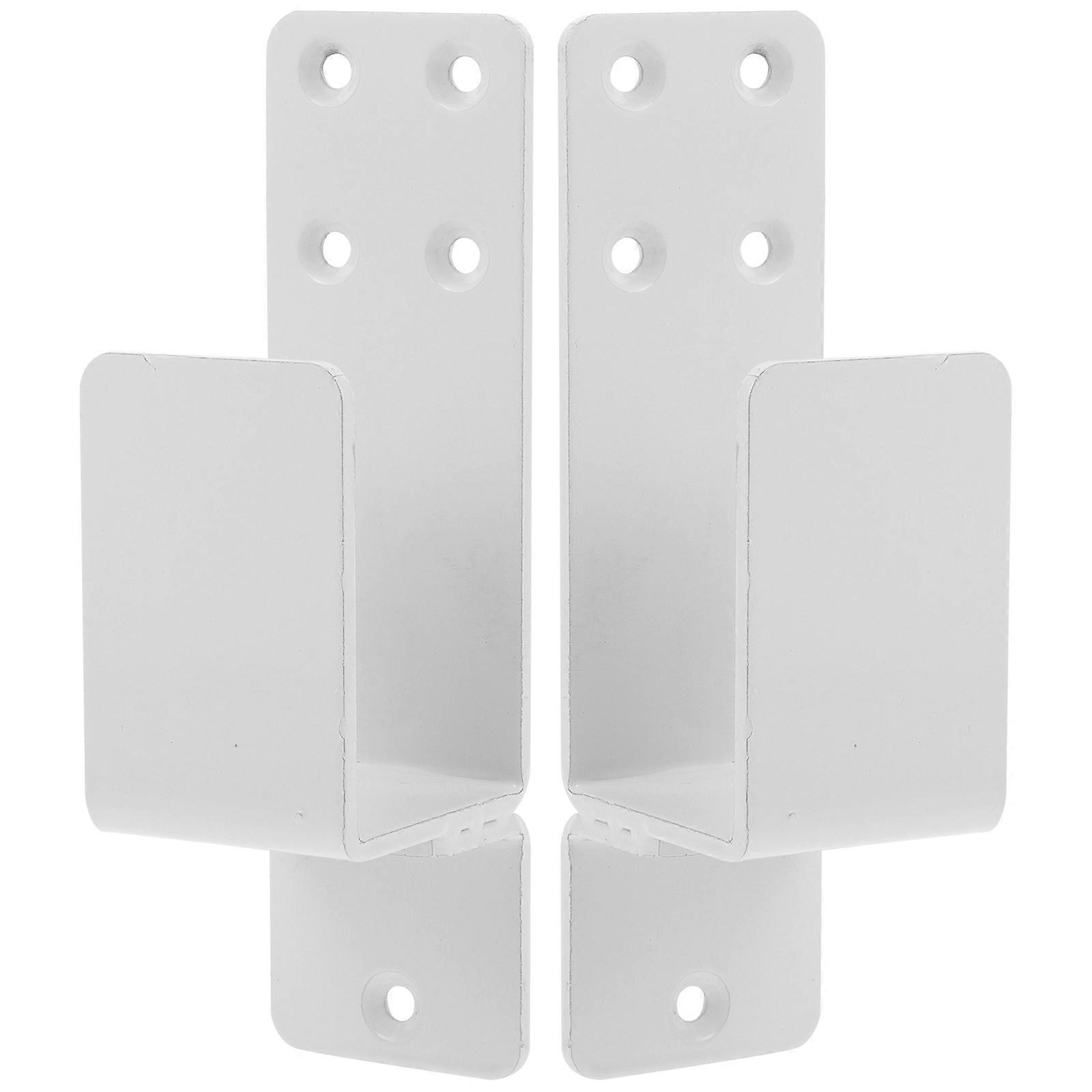 2pcs Door Barricade Brackets Heavy Duty Door Bar Holder Security Bar Holder Door Brackets