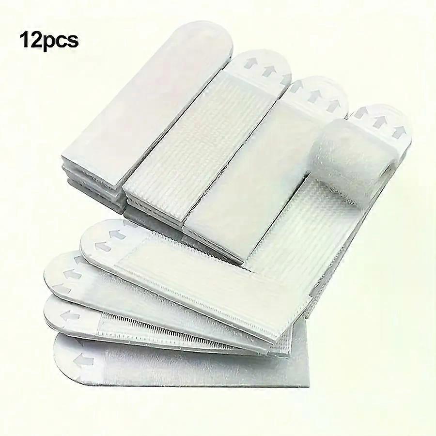 12/24pcs-Traceless and easy to pull adhesive Velcro for fixing photo frames hanging pictures without leaving any adhesive
