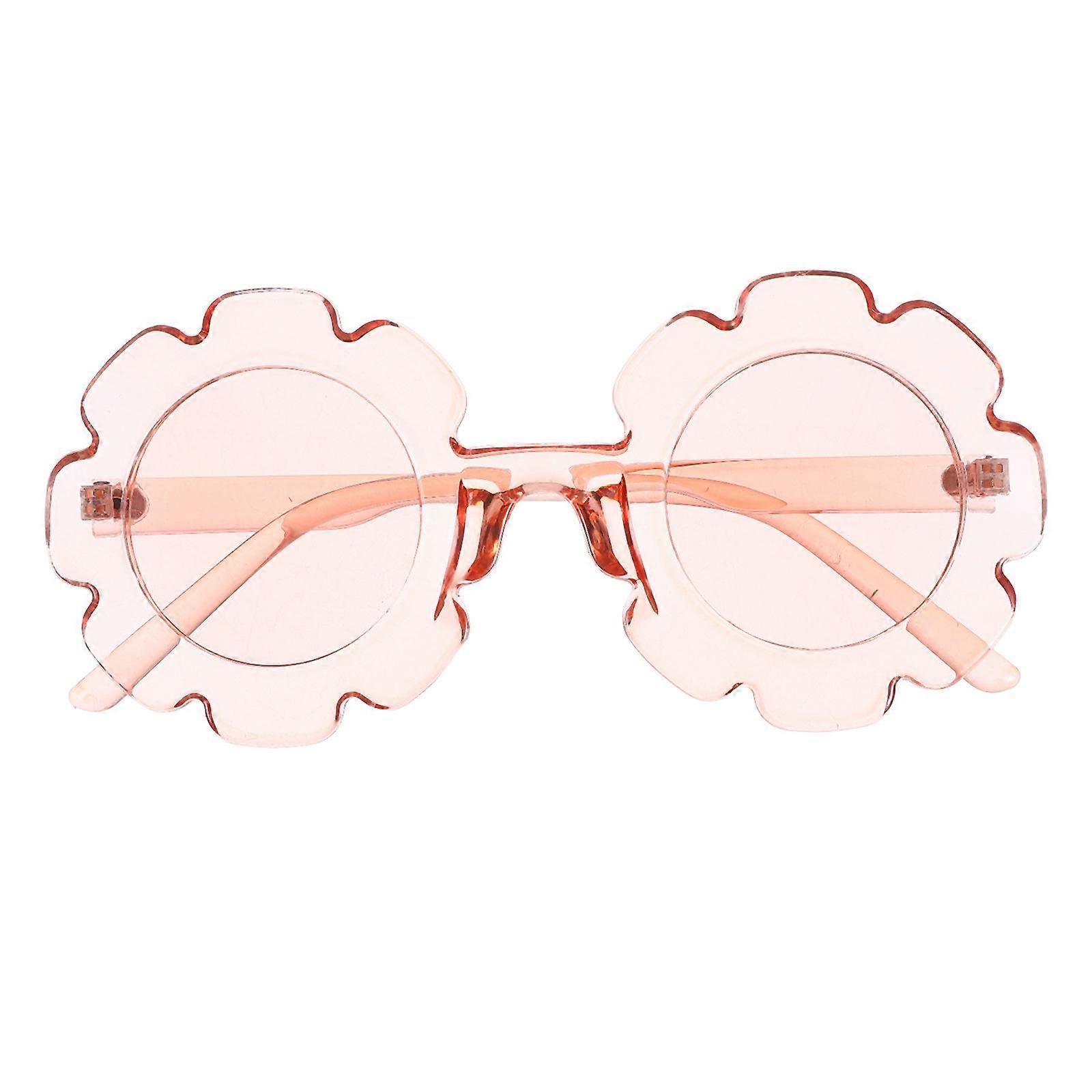 Children's Design Kid Sunglass Transparent Pink Daily Use 1Pc