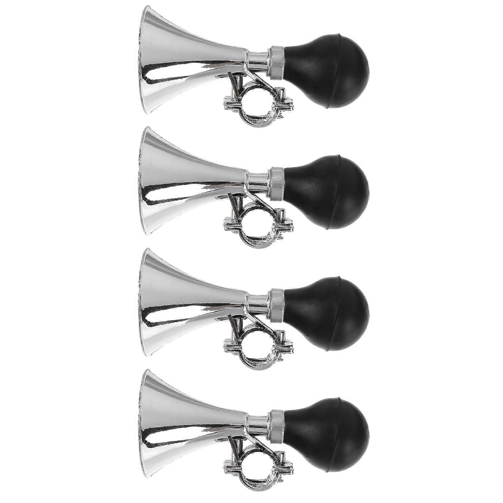 4pcs Practical Bike Horn Durable Plastic Loud Horn for Bicycles Assorted Color