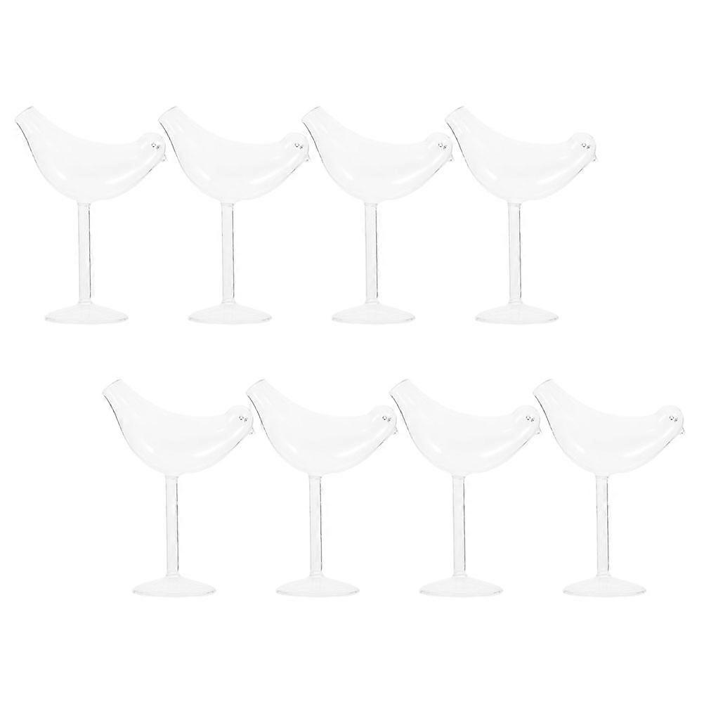 8pcs Creative Bird Shaped Cocktail Glasses for Wine, Whiskey & Juices – Stylish, Easy to Clean – Perfect for Home Bars, Parties & Restaurants