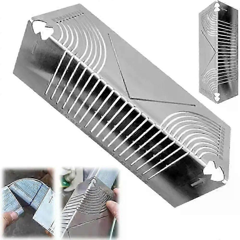 Precision Angle And Arc Marking Tool  Square Tube And Square Steel 90  Ruler Stainless Steel Rounded Square Table Template Tool
