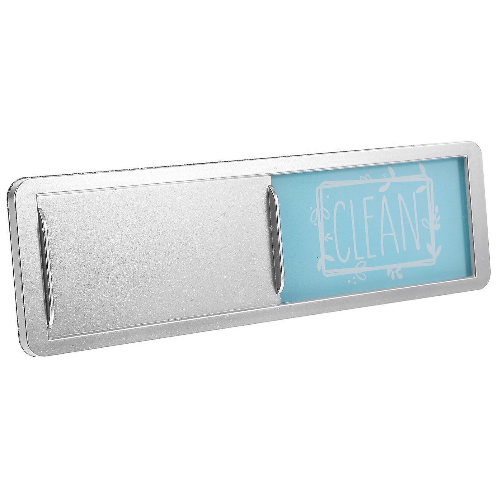 Magnetic Clean Dirty Sign Dishwasher Magnet Indicator Silver