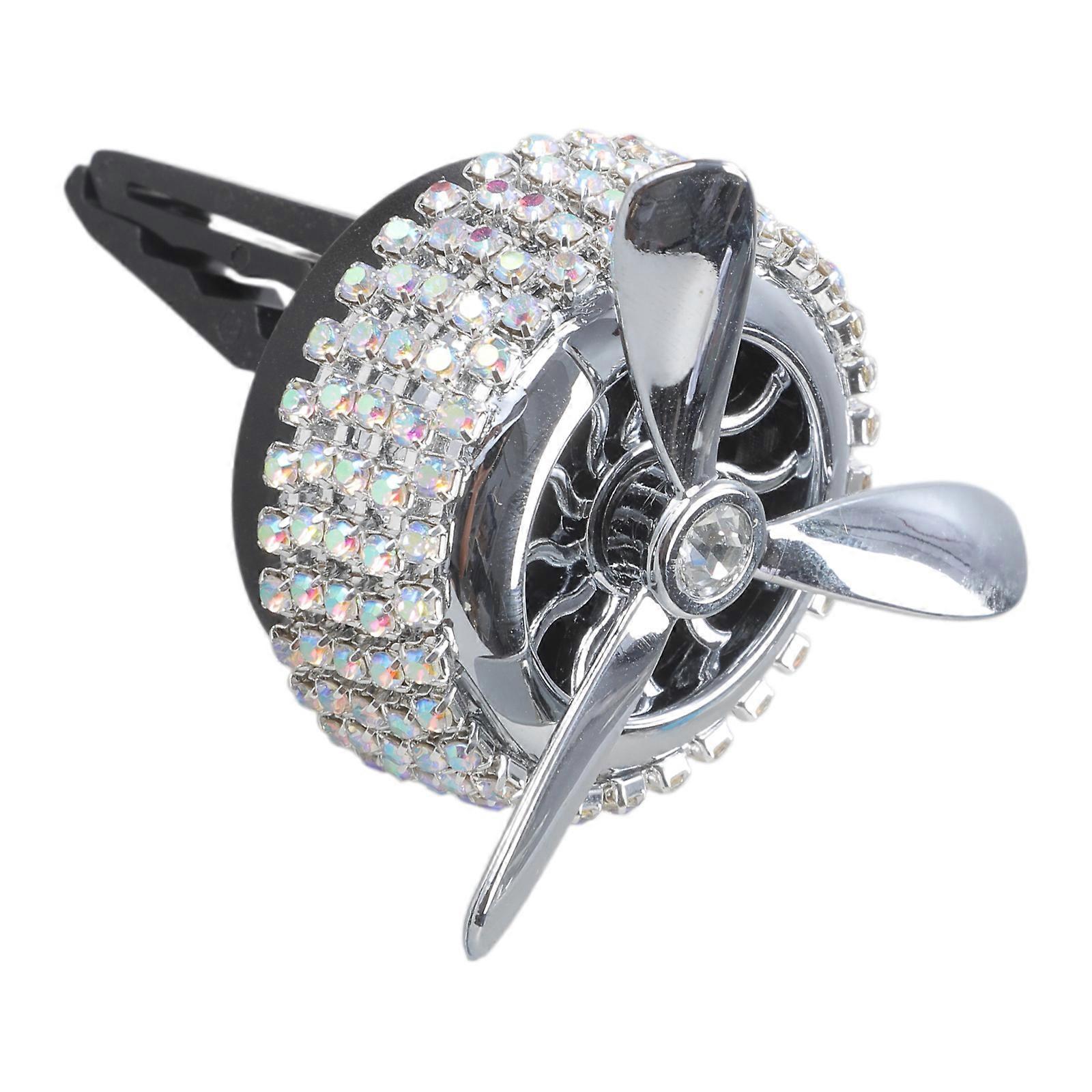 Shining Car Air Outlet Freshener for Creative Vent Perfume Diffuser with Rotating Propeller Decor Clips Air Freshener Gi Multicolor