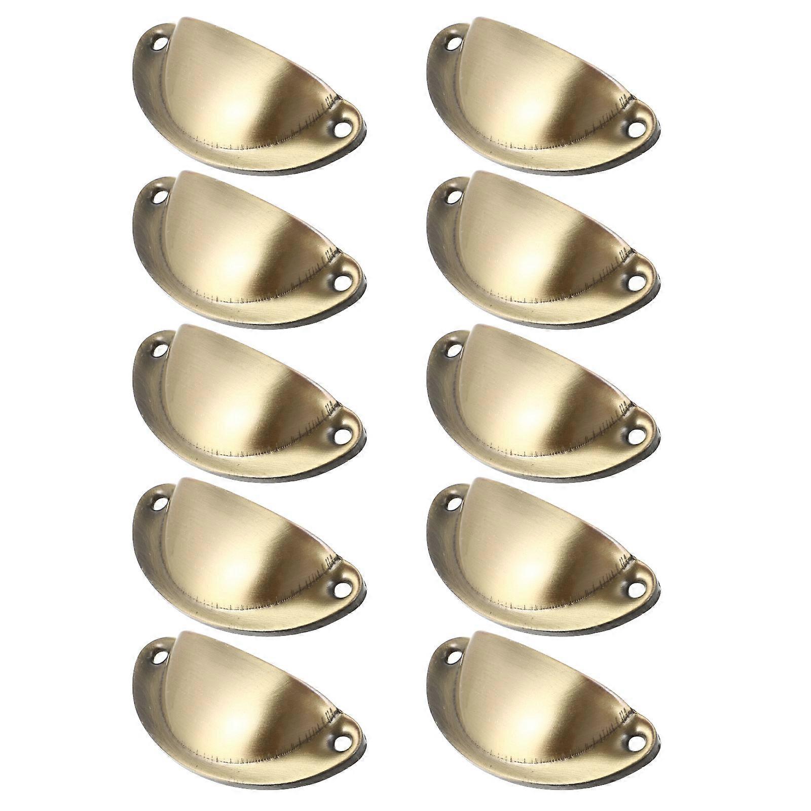Cabinet Furniture Pulls Iron Pull Handle Drawer Chest Handles Golden Bronze Color 8.1X3.5X2CM Furniture Upgrade 10Pcs