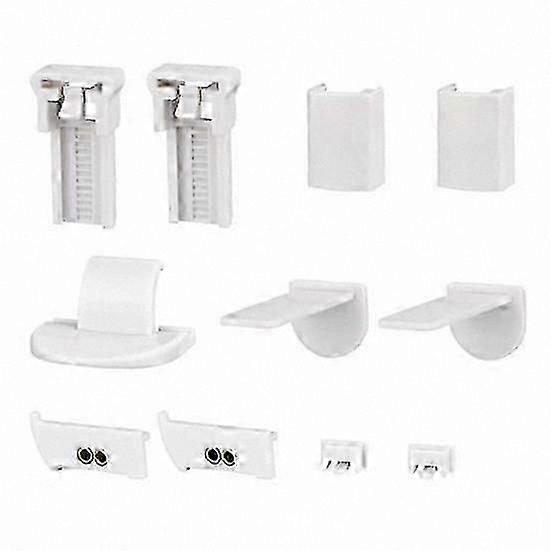 2 Sets 20mm Pleated Blind Replacement Clamps with Plug for Four Drawstring Blinds Support Attachment