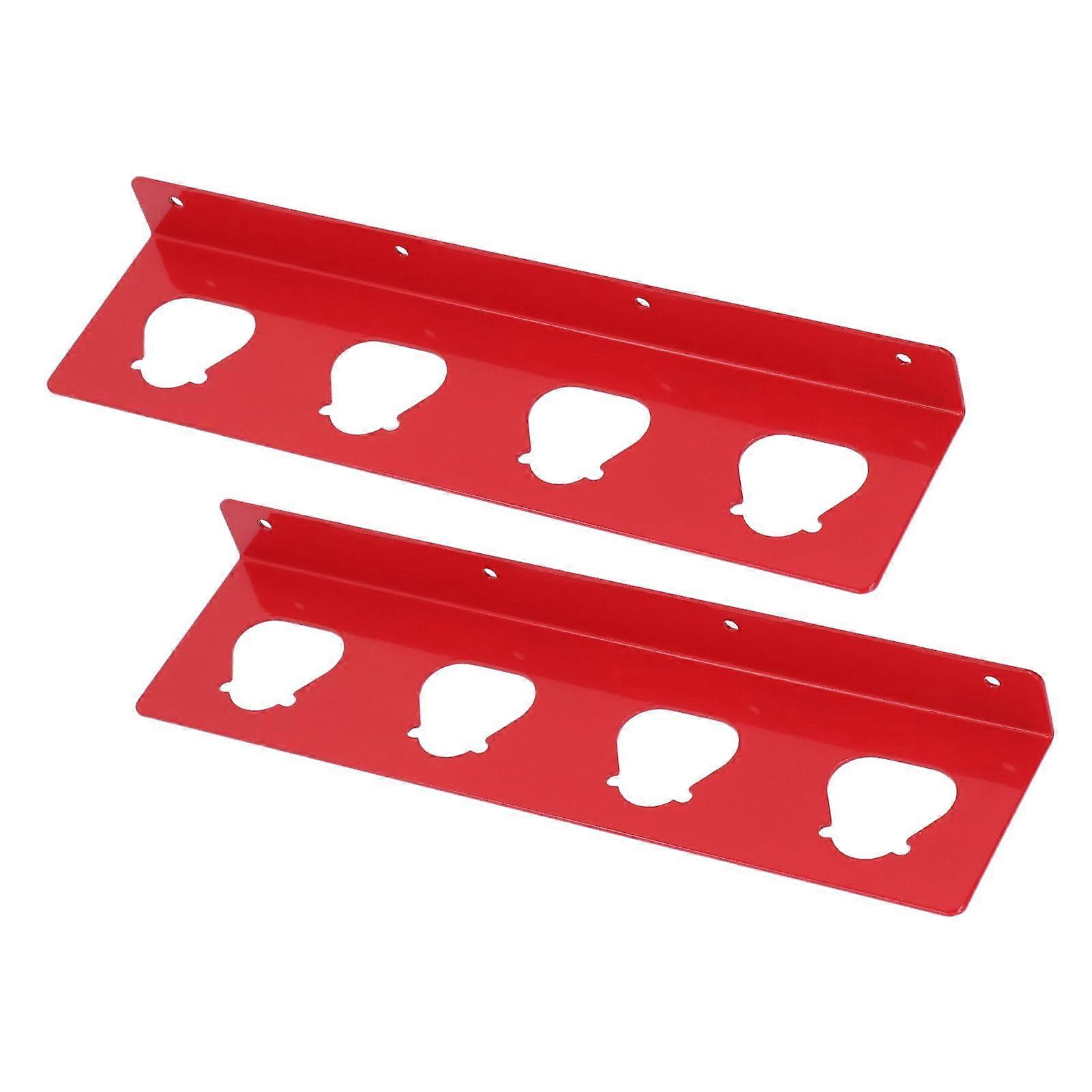 4 Hole Battery Holder, Stainless Steel Wall Mounted Rack for M12B2 M12B4 M12B6 Power Tool Batteries, Workshop Organizer