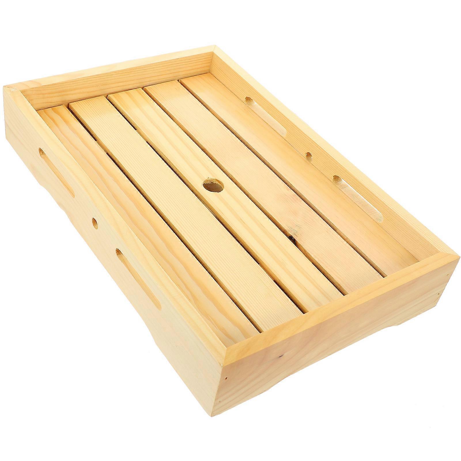 Wooden Sushi Plate For Sushi Storage Rectangular Shape 11.8×7.9×2in Wood Material 1Pack
