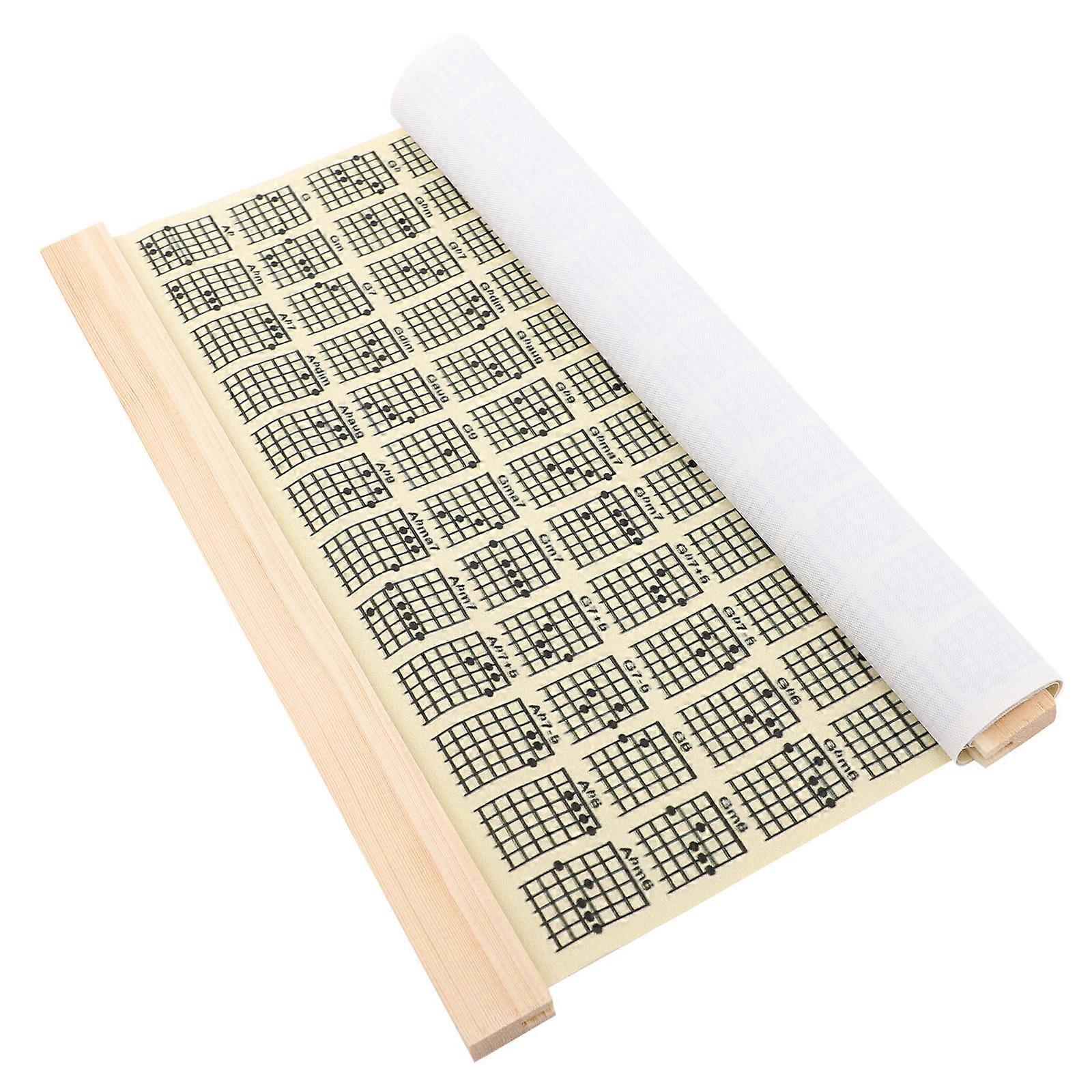 Guitar Chord Wall Chart Poster Guitar Reference Ukulele Chord Chart 1 Set Wall Art