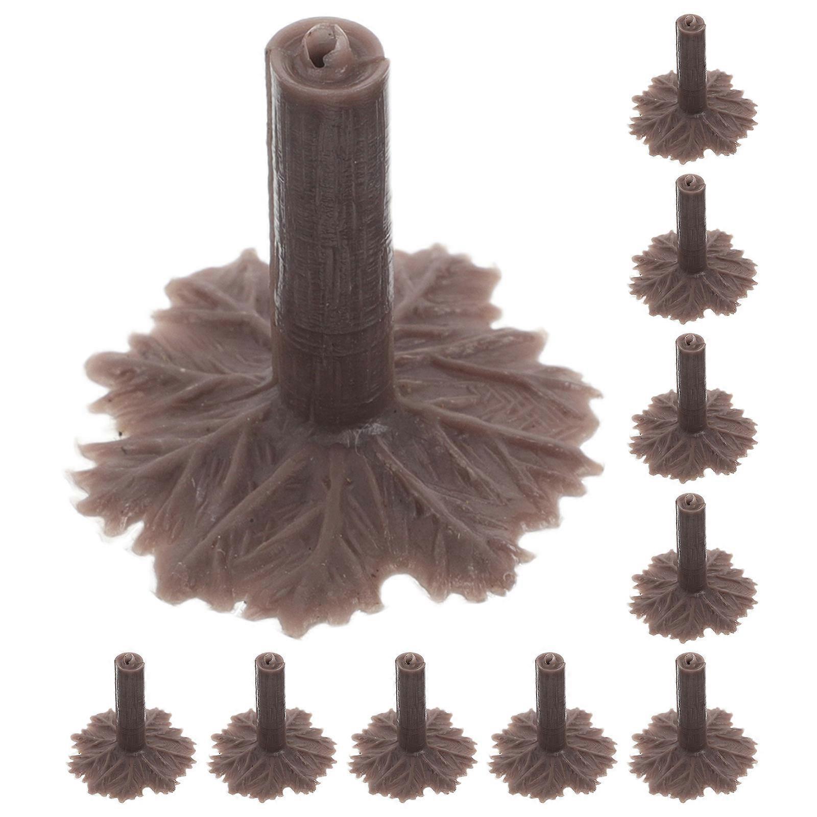 Fake Trees Base Model Scenery Accessories For Railway Model Crafts 2 70X2 70X2 50CM Light Brown Plastic Stable Support 50Pcs