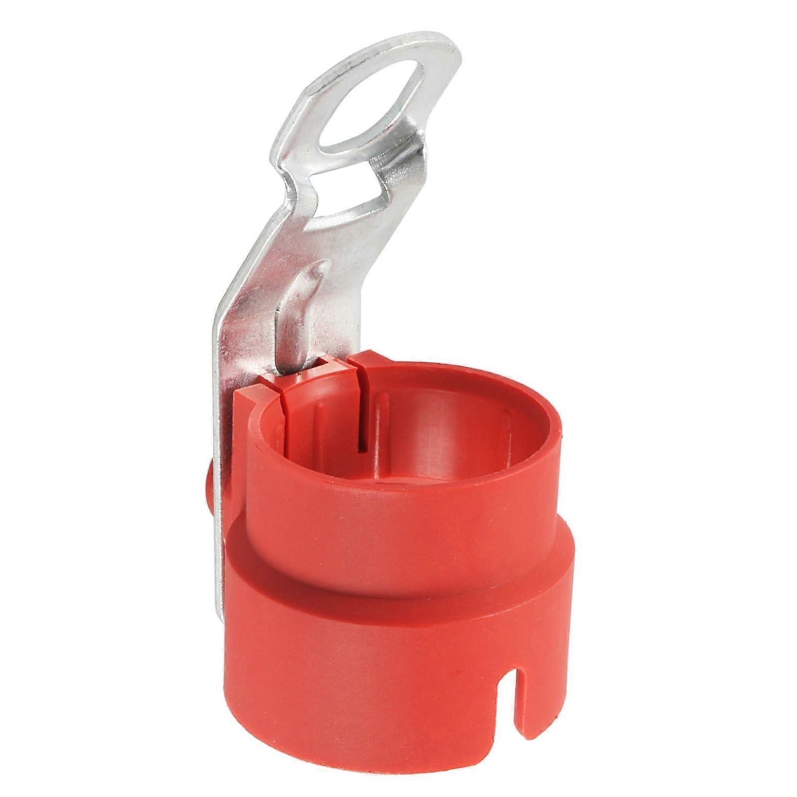 7-Pin 13-Pin Trailer Plug Connector Mounting Bracket, Trailer Plug Holder For Tongue, Easy Install, Durable Red