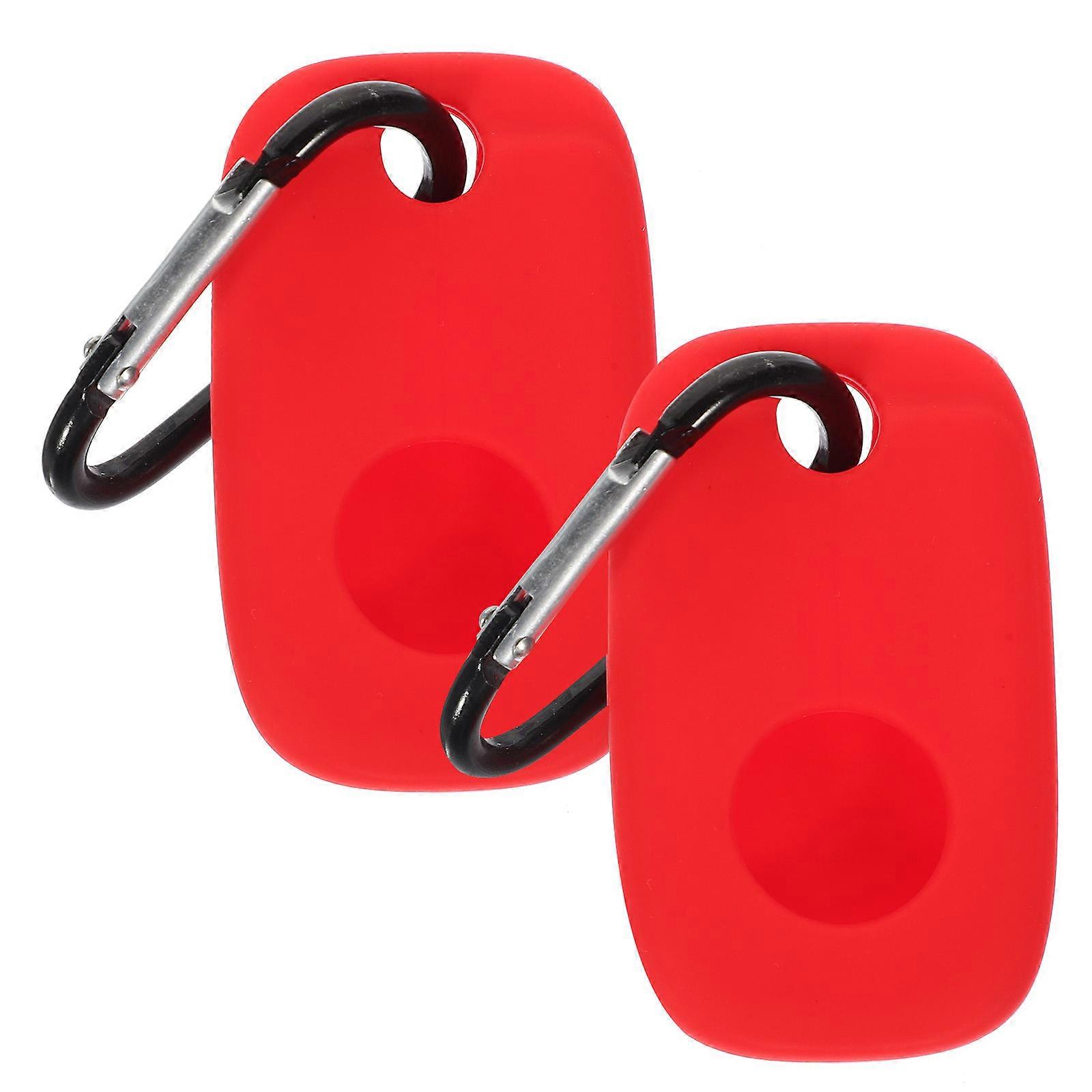 Red Silicone Case for Tracker with 2Pcs Anti-Scratch Covers